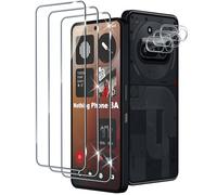 Xunzii Protector de Pantalla para Nothing Phone 3A y Protector Lente Cámara [3+3 Piezas], 9H HD Alta Sensibilidad Resistente a Arañazos Cristal Templado Vidrio Templado [Transparente]