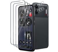 Xunzii Protector de Pantalla para Nothing phone 4B, 3 Piezas Cristal Templado y 3 Piezas Protector Lente Cámara, 9H Dureza HD Sensibilidad Resistente a Arañazos Vidrio Templado