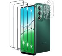 Xunzii Protector de Pantalla para OPPO A5 4G/ 5G/ OPPO A5m y Protector Lente Cámara [3+3 Piezas], 9H HD Alta Sensibilidad Resistente a Arañazos Cristal Templado Vidrio Templado [Transparente]