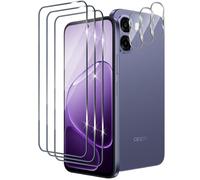 Xunzii Protector de Pantalla para OPPO A6x/A6 x 5G/4G, 3 Piezas Cristal Templado y 3 Piezas Protector Lente Cámara, 9H Dureza HD Sensibilidad Resistente a Arañazos Vidrio Templado