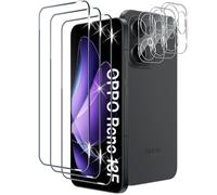 Xunzii Protector de Pantalla para OPPO Reno 13F/13 F 5G y Protector Lente Cámara [3+3 Piezas], 9H HD Alta Sensibilidad Resistente a Arañazos Cristal Templado Vidrio Templado [Transparente]