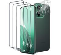 Xunzii Protector de Pantalla para OPPO Reno 14F/14 FS/14 F S y Protector Lente Cámara [3+3 Piezas], 9H HD Alta Sensibilidad Resistente a Arañazos Cristal Templado Vidrio Templado [Transparente]