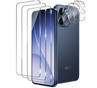 Xunzii Protector de Pantalla para OPPO Reno 15F/15 F/15 FS/15FS/15F S (4G/5G), 3 Piezas Cristal Templado y 3 Piezas Protector Lente Cámara, 9H Dureza Sensibilidad Resistente a Arañazos Vidrio Templado