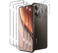 Xunzii Protector de Pantalla para Realme P3 5G y Protector Lente Cámara [3+3 Piezas], 9H HD Alta Sensibilidad Resistente a Arañazos Cristal Templado Vidrio Templado [Transparente]