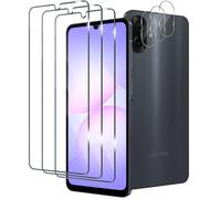 Xunzii Protector de Pantalla para Samsung Galaxy A07 5G/4G y Protector Lente Cámara [3+3 Piezas], 9H HD Alta Sensibilidad Resistente a Arañazos Cristal Templado Vidrio Templado [Transparente]