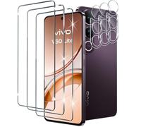 Xunzii Protector de Pantalla para VIVO V50 LITE 4G/5G y Protector Lente Cámara [3+3 Piezas], 9H HD Alta Sensibilidad Resistente a Arañazos Cristal Templado Vidrio Templado [Transparente]