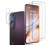 Xunzii Protector de Pantalla para VIVO V50 LITE 4G y Protector Lente Cámara [2+2 Piezas], 9H HD Alta Sensibilidad Resistente a Arañazos Cristal Templado Vidrio Templado [Transparente]