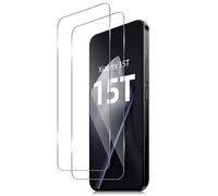 Xunzii Protector de Pantalla para Xiaomi 17T Pro/Xiaomi 15T/Xiaomi 15T Pro [2 Pzs], Cristal Templado Antiarañazos, Antihuellas, Sin Burbujas, Dureza 9H, 0.33 mm Ultra Resistente