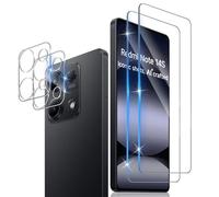 Xunzii Protector de Pantalla para Xiaomi Redmi Note 14S 5G y Protector Lente Cámara [2+2 Piezas], 9H HD Alta Sensibilidad Resistente a Arañazos Cristal Templado Vidrio Templado [Transparente]
