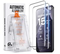 Xunzii Protector de Pantalla para Xiaomi Redmi Note 15 Pro Plus 5G/M8 Pro | [Instalación Automática], 9H Dureza Anti-Arañazos Cristal Templado, 0.33mm HD Vidrio Templado, Sin Burbujas, [2 Piezas]