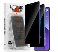 Xunzii Protector de Pantalla Privacidad para Xiaomi Redmi Note 13 Pro Plus | [Instalación Automática] [Sin Burbujas], 9H Dureza Anti Spy Cristal Templado, Alta Sensibilidad Anti Espía Vidrio Templado
