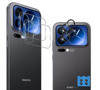 Xunzii Trasera de Protector de Pantalla para Xiaomi Mi 17 Pro, 2 Piezas Cristal Templado y 2 Piezas Protector Lente Cámara, 9H Dureza Anti-Huellas HD Cristal Templado Trasera de Vidrio