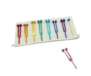Xuodawer 1 Juego de Diapasones, Diapasones para Curar Chakras, Terapia de Sonido, Mantener el Cuerpo, la Mente y el Espíritu en Armonía