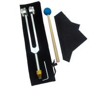 Xuodawer Juego de Diapasones, OTTO128HZ Diapasones con Base para Curar Chakras, Terapia de Sonido, Mantener el Cuerpo, la Mente y el Espíritu en Armonía