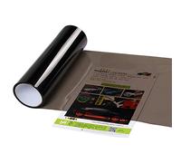 XUPHINX Etiqueta Autoadhesiva para Coche - Luz Antiniebla de Humo, Trasera y de Tinte - Lámina de Película de Vinilo Gris 30x60cm