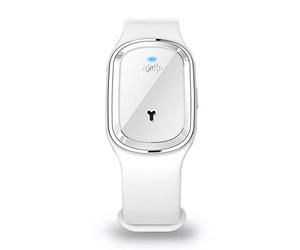 XUPHINX Pulsera Repelente de Mosquitos Repelente de Insectos ultrasónico Control de plagas Pulsera Banda Inteligente para Acampar Escalada Pesca para niños Adultos Blanco