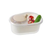 XUQEAYWD Centrifugadora De Fruta, Bowl Centrífugo Manual Para Frutas Y Verduras, Utensilio De Cocina Para Lavar Y Preparar Ensaladas, Fresas, Arándanos Y Tomates Cherry, 32x24cm
