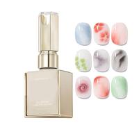 XUQEAYWD Esmalte De Uñas Gel Con Efecto Floreado - Esmalte UV/LED Florecimiento 15ml - Base Transparente con Efecto Floración para Uso en Casa, Exteriores o Viajes