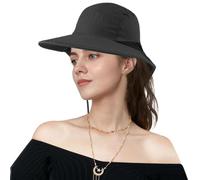 XUQEAYWD Gorro de Sol para Mujer - ala Ancha Ajustable y Transpirable con Protector de | Sombrero Tipo Balde para Mujer | Playa, Senderismo, Ciclismo, Running