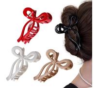 XUQEAYWD Pinzas Para El Pelo Para Mujeres | 4 Piezas De Pinzas Flexibles Para Niñas Para El Pelo | Horquillas De Silicona | Para Actividades Deportivas Escuela Cumpleaños Niñas Pequeñas Amigas Familia