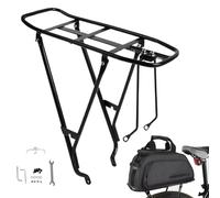 XUQEAYWD Portaequipajes Trasero para Bicicleta - Portabultos Ampliado Y Engrosado | Accesorios De Transporte con Alforjas Ajustables En Altura para Ciclistas