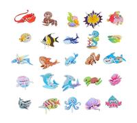XUQEAYWD Puzle 3D para Niños | de Papel de 25 Piezas Juguetes Educativos Divertidos | Educativo de Dibujos Animados - para Cumpleaños Preescolar Clase Educación en Casa Infancia Interacción