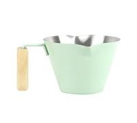 XUQEAYWD Taza de café de acero inoxidable | 100 ml de doble boquilla con escala, taza de té inoxidable con asa | para té, leche, chocolate caliente, preparación casera, cocina, restaurante, café con