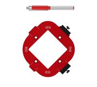 XuQiZZpp 10-25/R30-50 - Máquina de corte de placa de radio de panel de madera, máquina de grabado, herramienta de plantilla de esquina redonda de aluminio