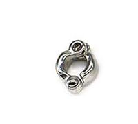 XuQiZZpp 50 anillos de metal para patas de loro, patas de apertura activa, para pájaros pequeños y grandes, clips de aleación para volar fuera de pollo, bandas pequeñas