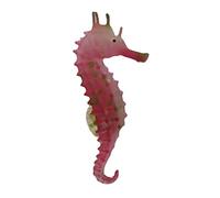 XuQiZZpp Adorno artificial de silicona para pecera, caballito de mar fluorescente, decoración de acuario, suministros de decoración de caballito de mar bajo el agua, paisajismo