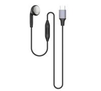 XuQiZZpp Auriculares de un solo lado con micrófono para teléfonos inteligentes, auriculares intraurales seguros, cable reforzado, amplio uso, auricular único