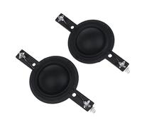 XuQiZZpp Bobina de voz de 25,4 mm, bocina negra/transparente, película de diafragma de seda, agudos, 5,4 OHM, 25 núcleos, 1 par