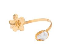 XuQiZZpp Brazalete geométrico único de estrellas de mar con apertura ajustable, estilo punk, joyería de hierro para mujer, puño ajustable para fiestas, talla única, como se describe