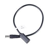 XuQiZZpp Cable de alimentación USB C a 5,5 x 2,5 mm hembra a macho, cable adaptador para portátiles, monitores, routers, soporta hasta 3 A hembra macho