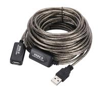 XuQiZZpp Cable de extensión USB 2.0 flexible de doble capa blindaje macho a hembra, cable extensor de cable para portátiles de transferencia de datos de alta velocidad