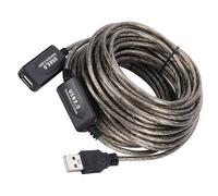 XuQiZZpp Cable de extensión USB 2.0 flexible de doble capa blindaje macho a hembra, cable extensor de cable para portátiles de transferencia de datos de alta velocidad