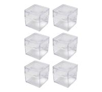 XuQiZZpp Caja cuadrada de observación de insectos, 6 unidades, visor ampliado para aula, estudio de naturaleza, contenedor de fácil almacenamiento para insectos