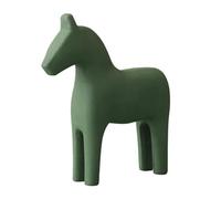 XuQiZZpp Elegante figura de caballo sueco, pieza de arte, estatua de animal para estanterías, escritorio, estantería minimalista, decoración estética de habitación