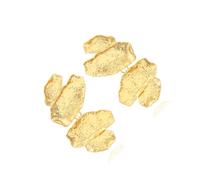 XuQiZZpp Elegantes pendientes de tuerca de hoja de oro, joyería de aleación resistente para ocasiones especiales