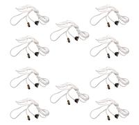 XuQiZZpp Juego de 10 cables de cambio de algodón suave para accesorios de iluminación de teletrabajo, longitud modificable, simple