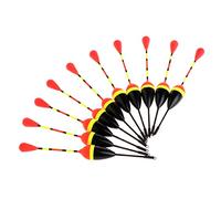 XuQiZZpp Juego de 10 flotadores de pesca de carpa, boya para aparejos de peces, verticales, 8# 1,2 g, flotadores de pesca con peso