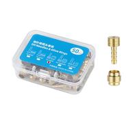 XuQiZZpp Juego de 50 accesorios de tubo de aceite para manguera de freno hidráulico, accesorios de tubo de conexión para piezas de bicicleta, cabezal de freno de bicicleta, aguja de aceite