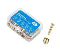 XuQiZZpp Juego de 50 accesorios de tubo de aceite para manguera de freno hidráulico, accesorios de tubo de conexión para piezas de bicicleta, cabezal de freno de bicicleta, aguja de aceite
