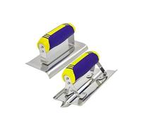 XuQiZZpp Juego de bordes y ranuradores manuales lisos y de hormigón para yesos, estuco, cemento y acabado