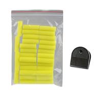 XuQiZZpp Juego de cepillos cilíndricos de pegamento para tenis de mesa para pegamentos a base de agua, esponja para raqueta de tenis de mesa, juego de cepillos de limpieza