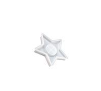 XuQiZZpp Juego de moldes de silicona resistentes de varios tamaños con diseño de estrella de luna, accesorio portátil para suministros de manualidades, fabricación de velas, yesos y manualidades