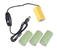 XuQiZZpp Kit de eliminadores de batería USB de 5 V, 2 A a 3 V, 4,5 V, 6 V, LR20 D, convertidores de fuente de alimentación USB, sustituyen a 2-4 baterías LR20 D de 1,5 V, fuente de alimentación para
