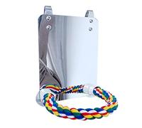 XuQiZZpp Percha de acrílico para pájaros con cuerda, percha para pájaros o cotortolitos, canarios, perca para periquitos, cacatúas, conure