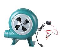 XuQiZZpp Soplador de alta velocidad de 12 V 2 A con cable de 130 cm, soplador de aire pequeño con clip de batería para cocinar al aire libre y arrancar el ventilador de arranque