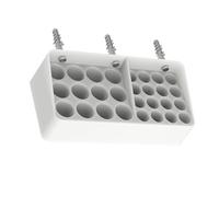 XuQiZZpp Soporte de batería montado en la pared para 12 pilas AA múltiples acceso dispensador de batería almacenamiento de batería
